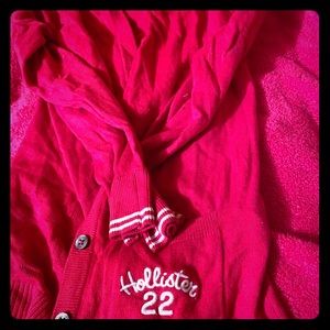 Hot pink Hollister cardigan